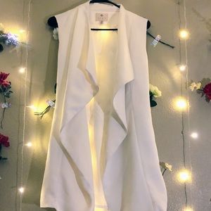 White vest coat